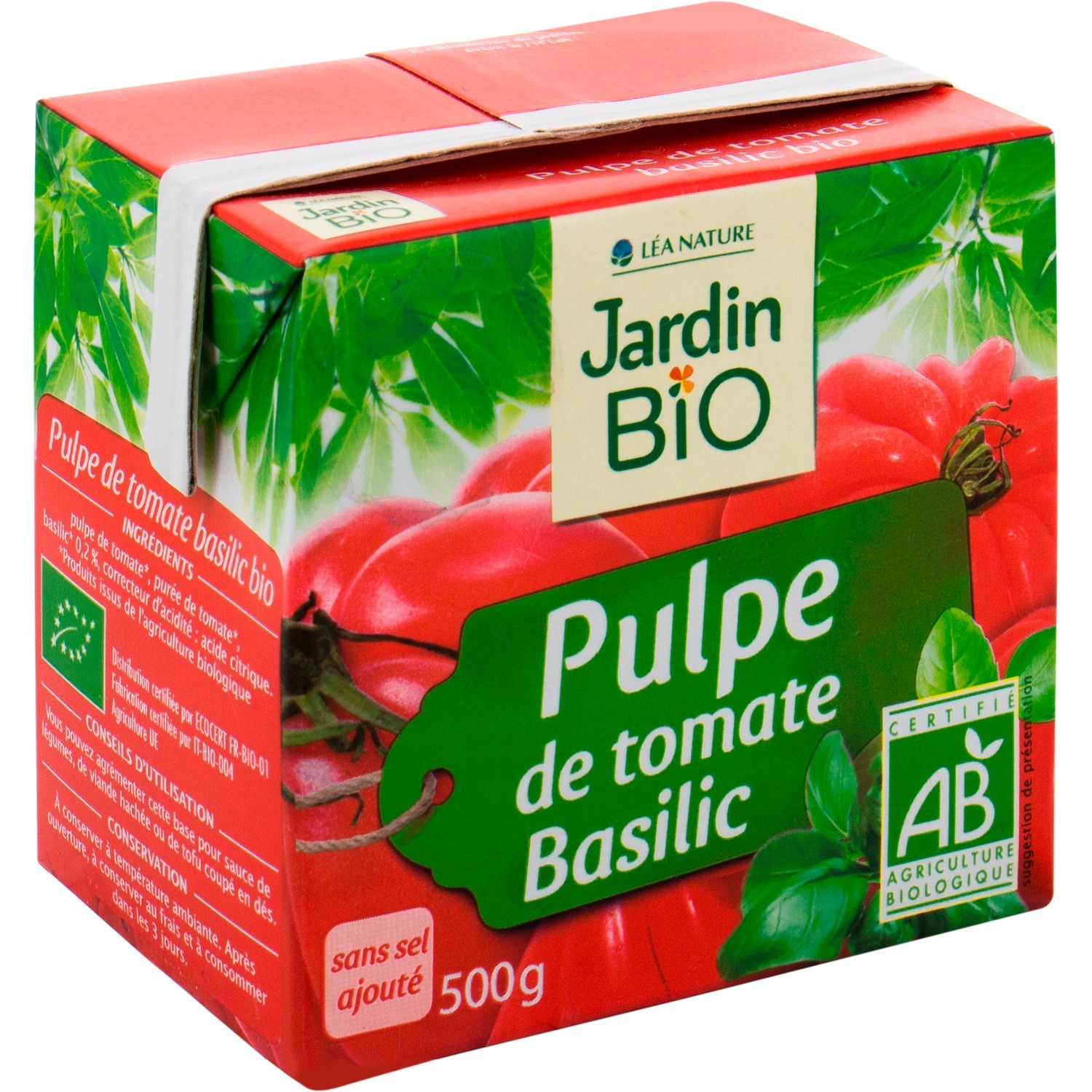 Pulpe de Tomate Basilic BIO